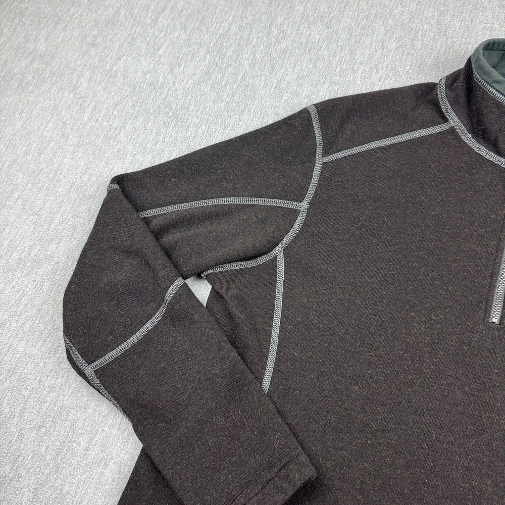 Kuhl Sweater Mens Medium Black‎ Revel Pullover Black 1/4 Zip Long Sleeve Fleece